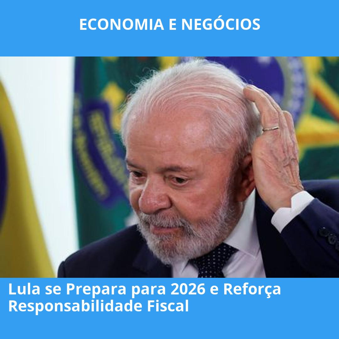 Lula se Prepara para 2026 e Reforça Responsabilidade Fiscal