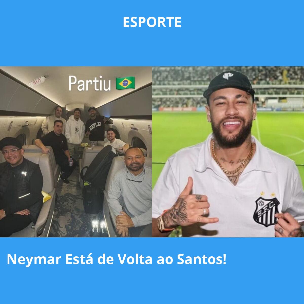 Neymar Está de Volta ao Santos!