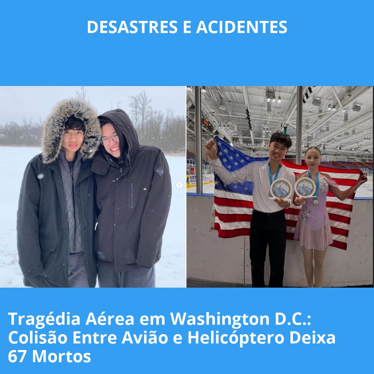 Tragédia Aérea em Washington D.C.: Colisão Entre Avião e Helicóptero Deixa 67 Mortos