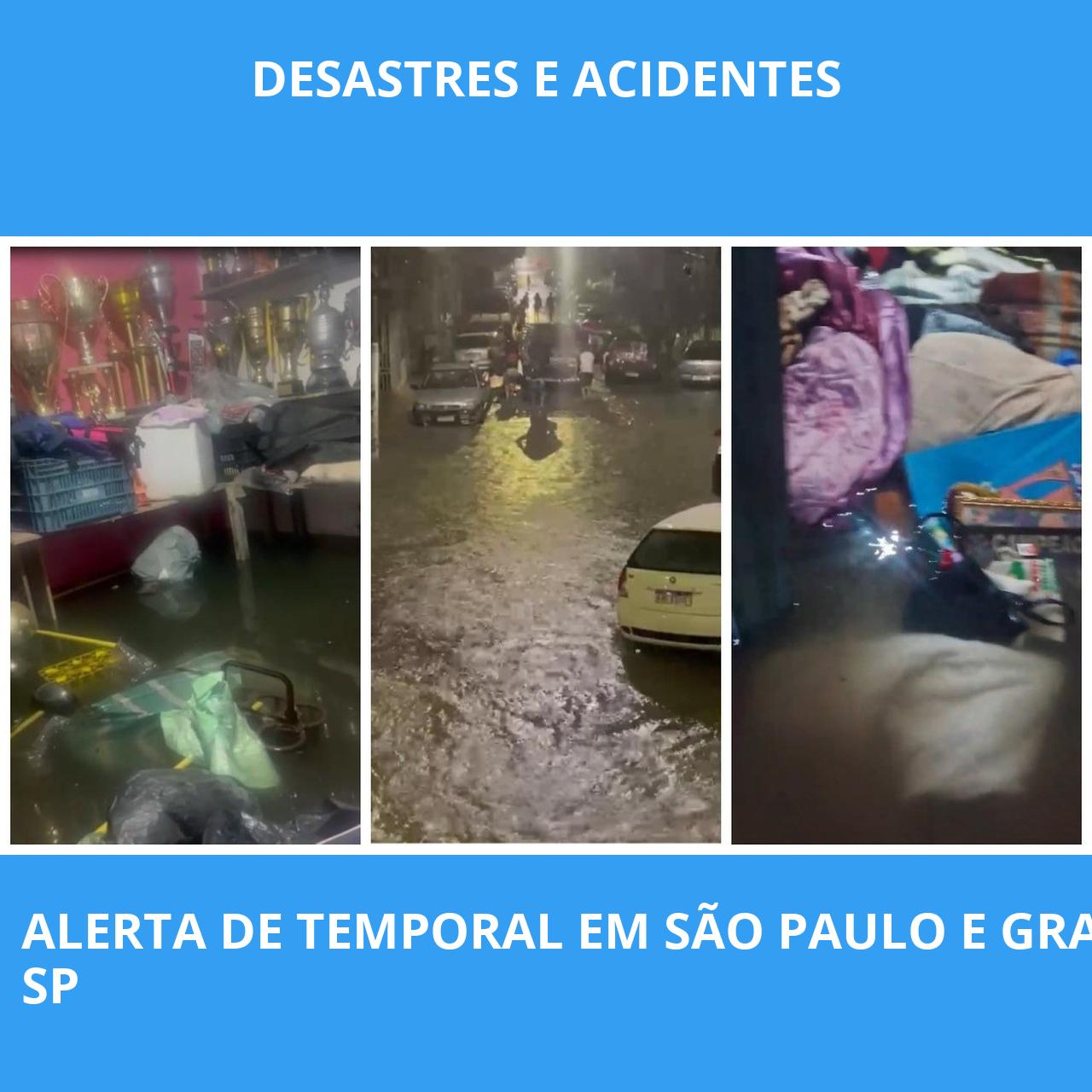 ALERTA DE TEMPORAL EM SÃO PAULO E GRANDE SP