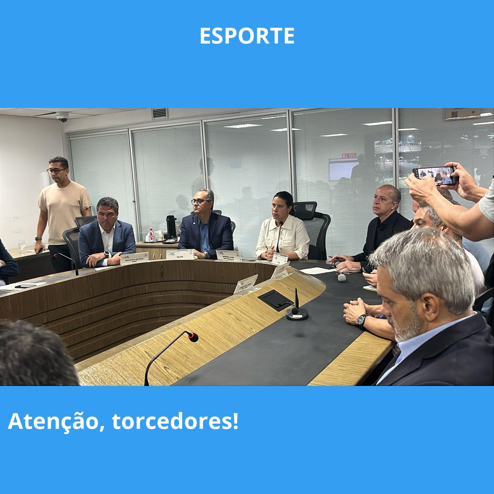 Atenção, torcedores!
