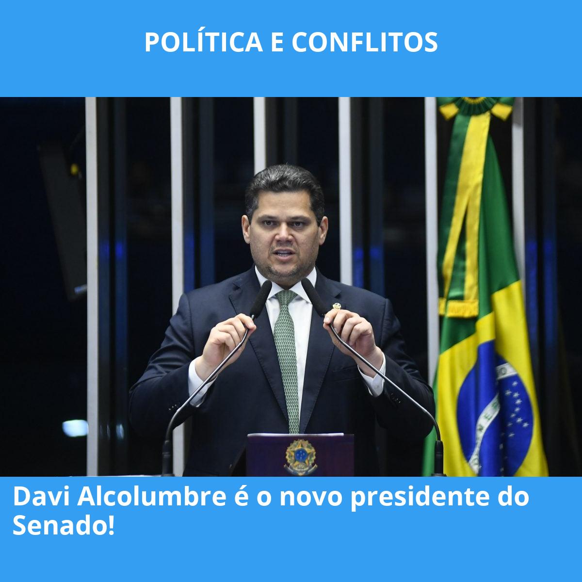 Davi Alcolumbre é o novo presidente do Senado!